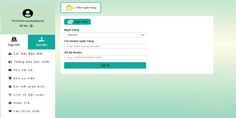 rút tiền tài xỉu online