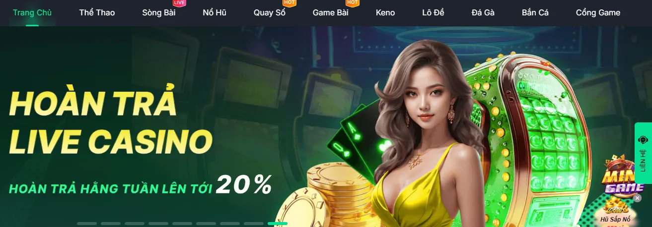 Nhiều chường trình khuyến mãi cho thành viên tại Vivu88